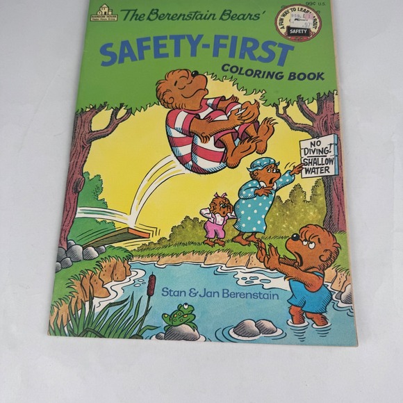 Other - The Berenstain Bears Coloring Book 1986 Safety First Barely Used